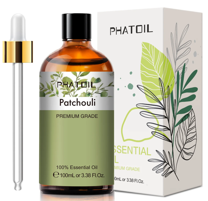 flacon de patchouli 100 ml – flacon couleur vert pale